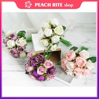 จําลองสไตล์เกาหลี 12 ดอกกุหลาบ, ช่อดอกกุหลาบมือ, ดอกไม้งานแต…