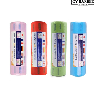 (พร้อมส่ง) กระดาษพันคอตัดผม มี4สี 1ม้วนมี100แผ่น/1แพ็คมี5ม้วน ยืดได้เยอะ กาวติดแน่น โดนน้ำเปื่อยยากไม่ขาดง่าย