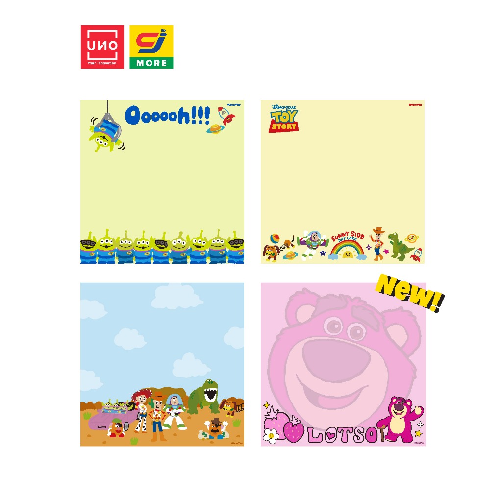 UNO กระดาษโน๊ตมีกาว Toy Story รุ่น 029 ลิขสิทธิ์แท้