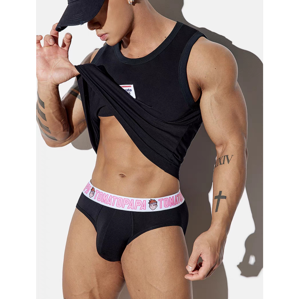 TOMATOPAPA | 004 Cartoon Head Bikini Brief กางเกงในชาย บิกินีชาย ชุดชั้นในชาย สปอร์ตบิกินี