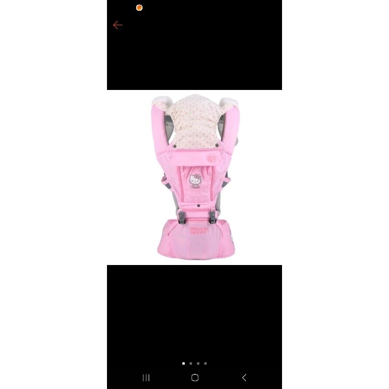 เป้อุ้มเด็กแบบนั่งได้ คาดเอว HipSeat ลาย Kitty & Daniel Camera Baby Carrier ลิขสิทธิ์แท้ Sanrio