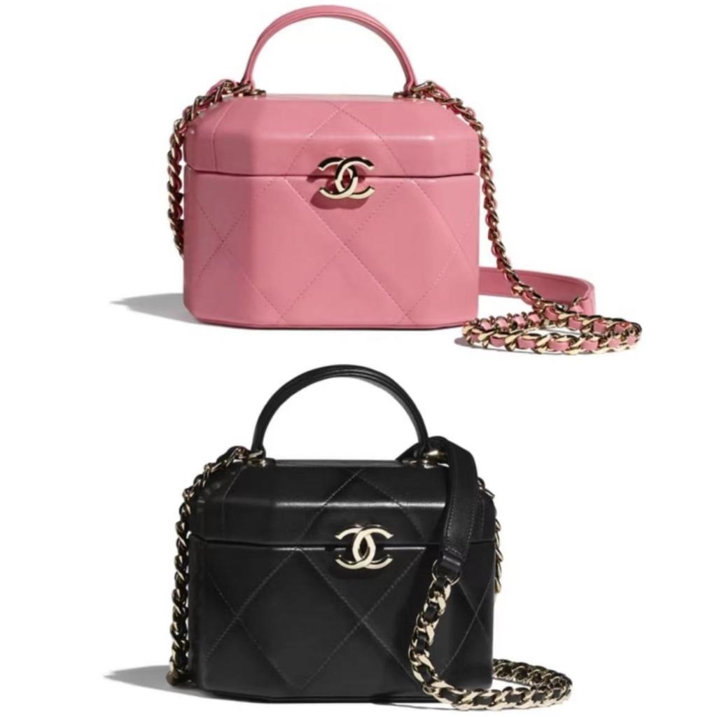 Chanel/New Style/Lambskin/Cosmetic Bag/Crossbody Bag/Shoulder Bag/AS2630/แท้ 100%