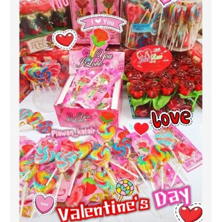 ♥️ อมยิ้มวาเลนไทน์ อมยิ้มหัวใจ ♥️ อมยิ้มดอกกุหลาบ 🌹 💘 ลูกอม …