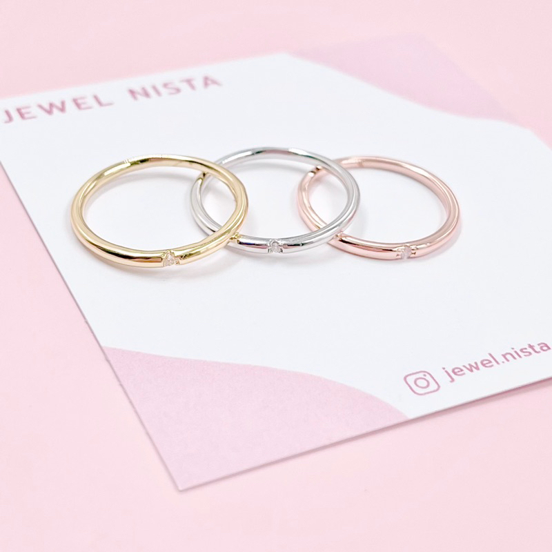 classy simple ring แหวนเงินแท้