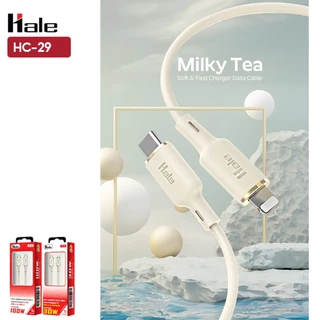 Hale สายชาร์จเร็ว สีชานม 1m.Silicone data cable Type-C 100W และ PD 30W Flash Charge/Super Fast Charge Model.HC-28 HC-29