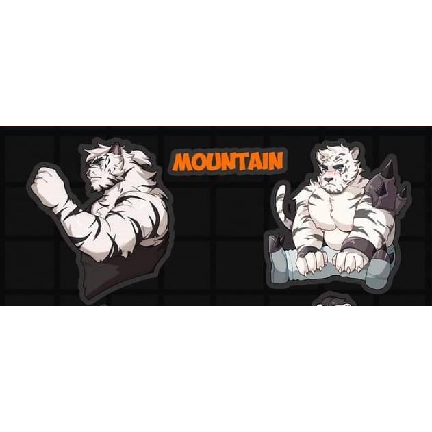 (สินค้ามือหนึ่ง) พวงกุญแจการ์ตูน ประเภท Kemono / Furry (Arknight) - Mountain Keychain