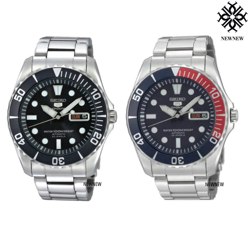 Seiko 5 Sports Automatic Mens Diver Watch SNZF15J1 SNZF15 SNZF17 SNZF17K1 ของแท้ประกันศูนย์ 1ปี