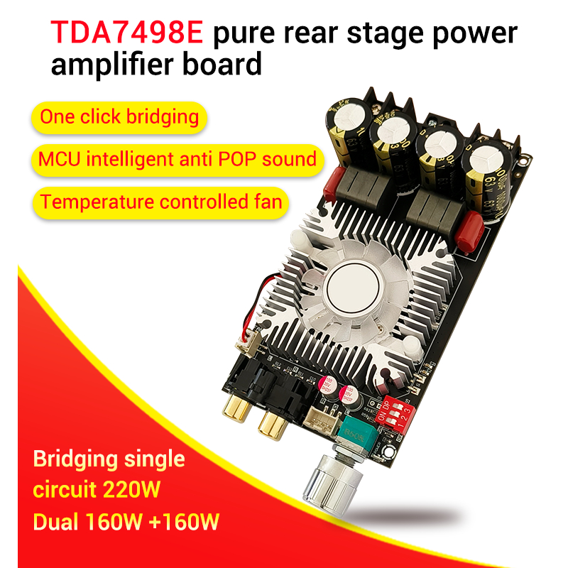 ZK 1602 แท้ 100% แอมป์ขับเบส TDA7498E 2*160W แอมป์แยกซับ แอมป์ขับซับ แอมป์จิ๋วZK1602