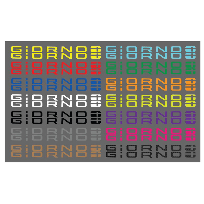 สติ๊กเกอร์ logo Giorno+ ติดทับlogoเดิม มีหลายสีให้เลือก