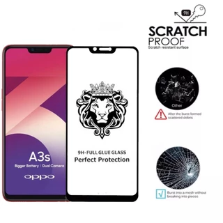 9H Full ฟิล์มกระจก เต็มจอ OPPO A1K A3s A5s A7 A12 A37 A52 A53 A54 A57 A59 A71 A74 A76 A83 A92s A93 A94 A95 A96 GLASS