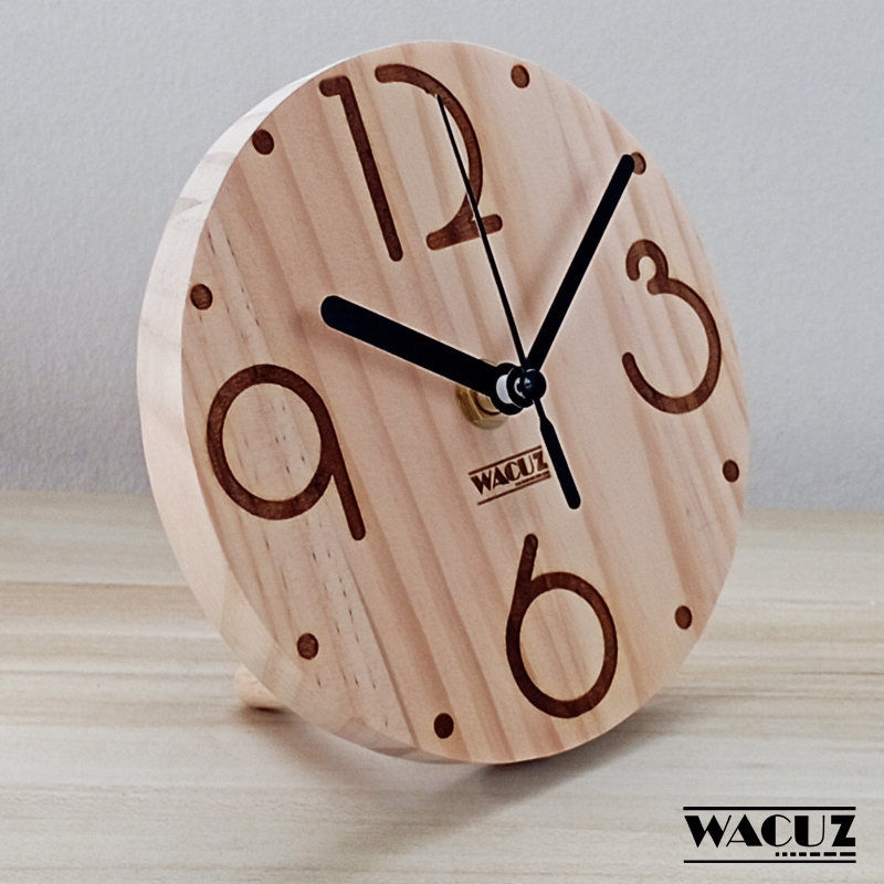 นาฬิกาไม้ตั้งโต๊ะมินิมอล แบรนด์ WACUZ - Desk-Table Clock Wooden Clock brand WACUZ