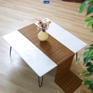 FASTTECT โต๊ะญี่ปุ่นพรีเมี่ยม มินิมอล ใหญ่พิเศษ รุ่นขาเหล็กล็อค ขนาด 80x80ซม. - ถึก ทน นั่งสบาย ขาไม่ติดโต๊ะ