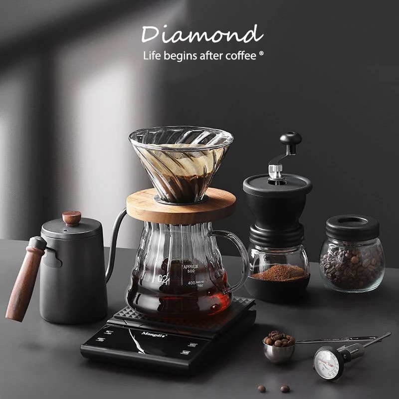 ❤ Diamond Coffee ชุดดริปกาแฟ มือใหม่ พกพา อุปกรณ์ดริปกาแฟ Coffee Drip Set