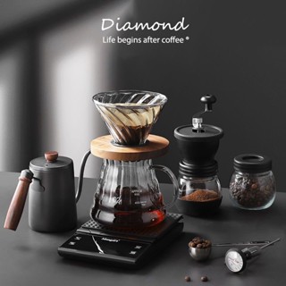 ❤ Diamond Coffee ชุดดริปกาแฟ มือใหม่ พกพา อุปกรณ์ดริปกาแฟ Co…