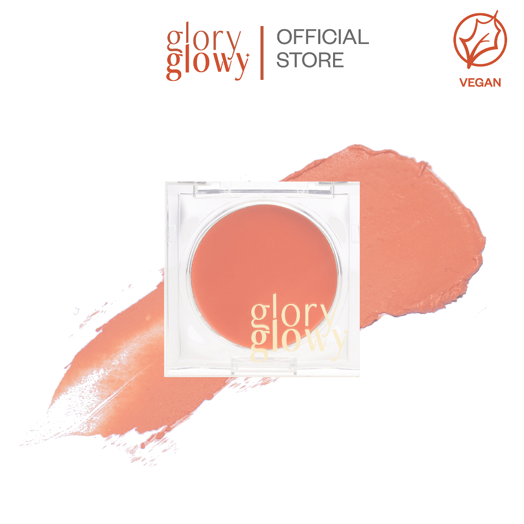 GLORYGLOWY GLOW MULTI BALM - PEACHBLOOM - บาล์มอเนกประสงค์ ทาตา, แก้ม, ปาก เนื้อสัมผัสมีความโกลวฉ่ำ