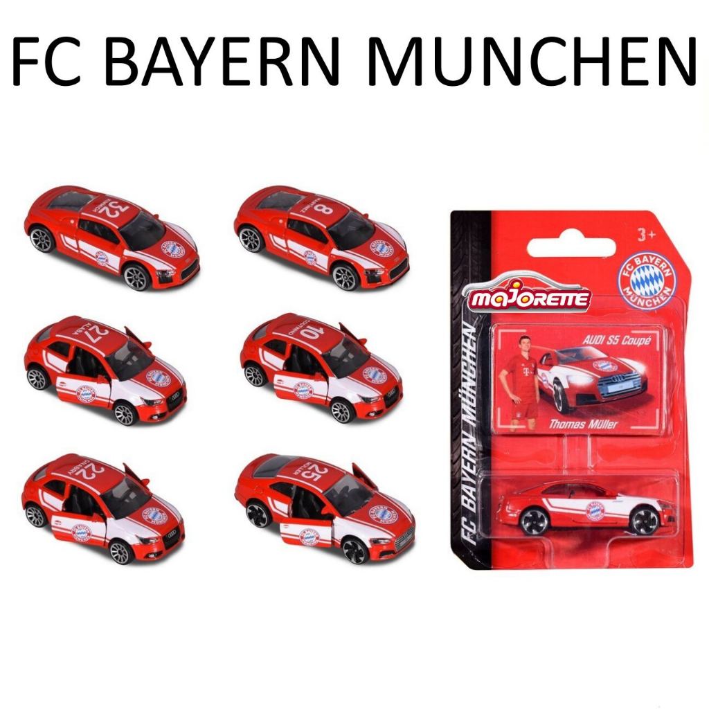 โมเดลรถเหล็ก Majorette FC BAYERN MUNCHEN ครบชุด สวยครบรายละเอียดดี MJ53061 #