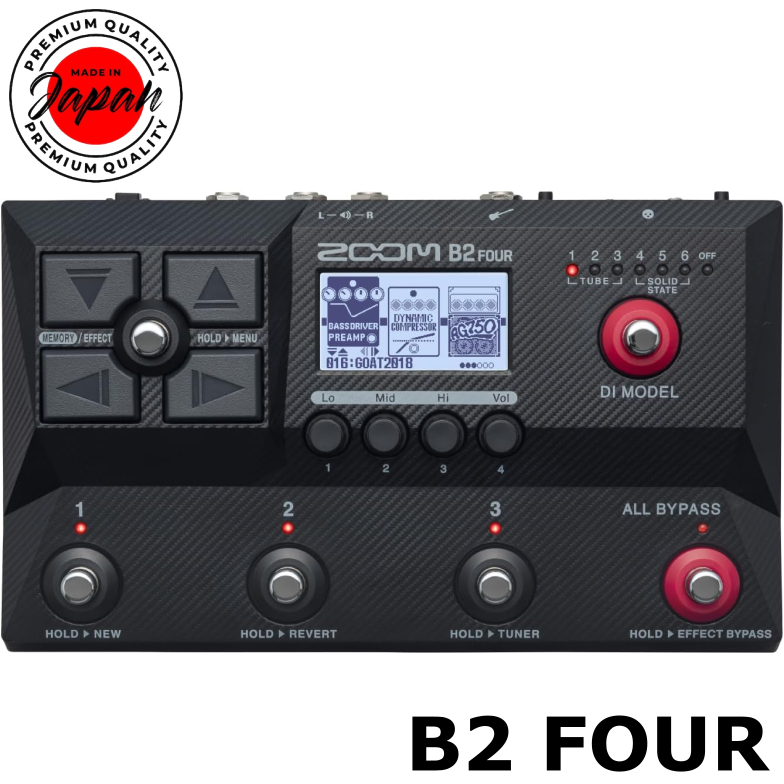 ZOOM  / B2 FOUR Multi-effector & amp emulator for bass music band live house 100% Authenticity direc