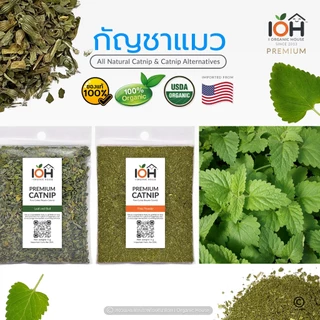 IOH Premium CATNIP from USA - แคทนิปผง สายพันธุ์ Nepeta Cataria สมุนไพรสำหรับแมว ขนาด 5 g