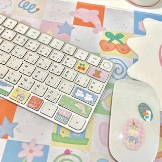 WGG x stickwithme4ev apple keyboard sticker! สติกเกอร์ติดคีย์บอดลายน่ารัก | Stickwithme4ev