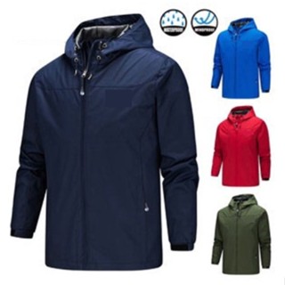 ZITY เสื้อแจ็คเก็ตกันลม กันน้ำ เสื้อแจ็คเก็ตกันหนาวกันน้ำพร้…