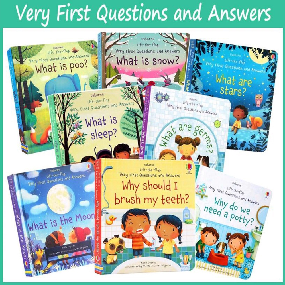 Usborne Lift The Flap 3D Why Brush My Teeth In English Learning Story Reading Books Toys for Kids