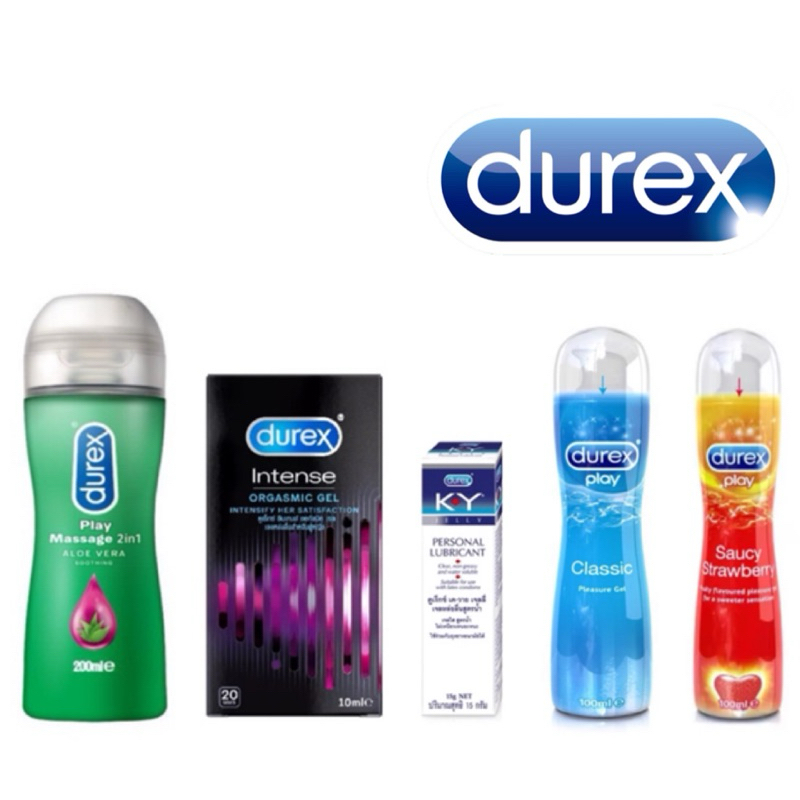 เจลหล่อลื่น DUREX PLAY ดูเร็กซ์ เพลย์ classic / strawberry / massage / orgasmic / ky gel