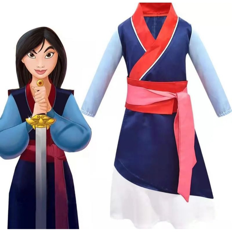 ชุดมู่หลาน Cosplay มู่หลาน