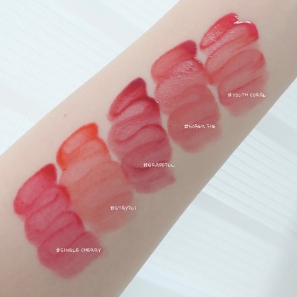 พร้อมส่ง 3ce mini lip tint 1.3 ml (Hazy clay,Blur water,Velvet,Cloud) - รูปที่ 2