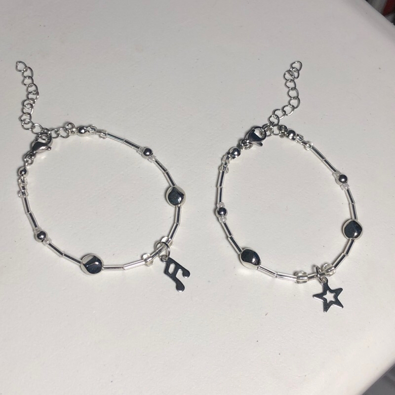 silver bracelet กำไลข้อมือสีเงิน พร้อมส่งจากไทย