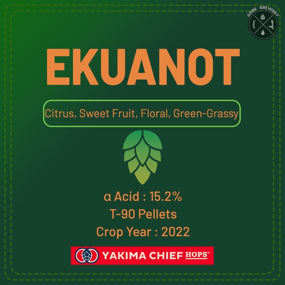 Ekuanot (Equinox) Hops 1oz ฮอปส์ เพลลิท ทำเบียร์​ IPA, American Ale และอื่นๆ Homebrew Crop Year 2022
