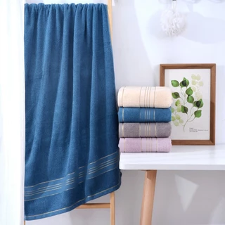 ผ้าขนหนูซับน้ำอย่างดี cotton towel 70×140 ผ้าเช็ดตัวใหญ่ towel ผ้าเช็ดตัวผ้าคอตตอน 100% มี3สีข