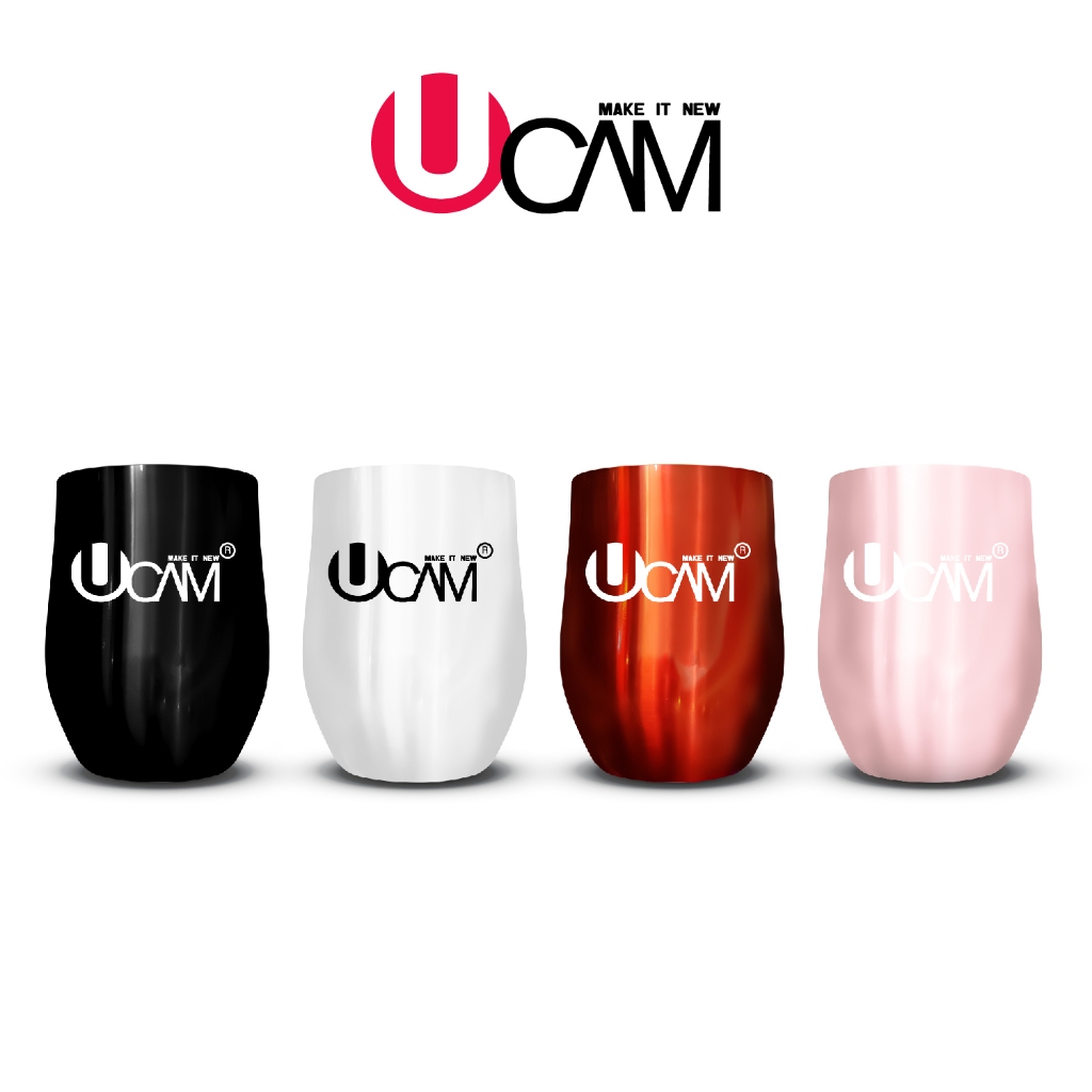 (รุ่นเก่าโฉมใหม่)Ucamแก้วเก็บอุณหภูมิขนาด12ozฝาเลื่อนเปิด-ปิดได้เหมาะกับใส่ชากาแฟหรือจะใส่เย็นก็เริส