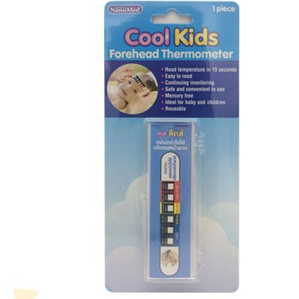 Cool Kids Forehead Thermometer แผ่นแปะวัดไข้บริเวณหน้าผากคูลคิดส์