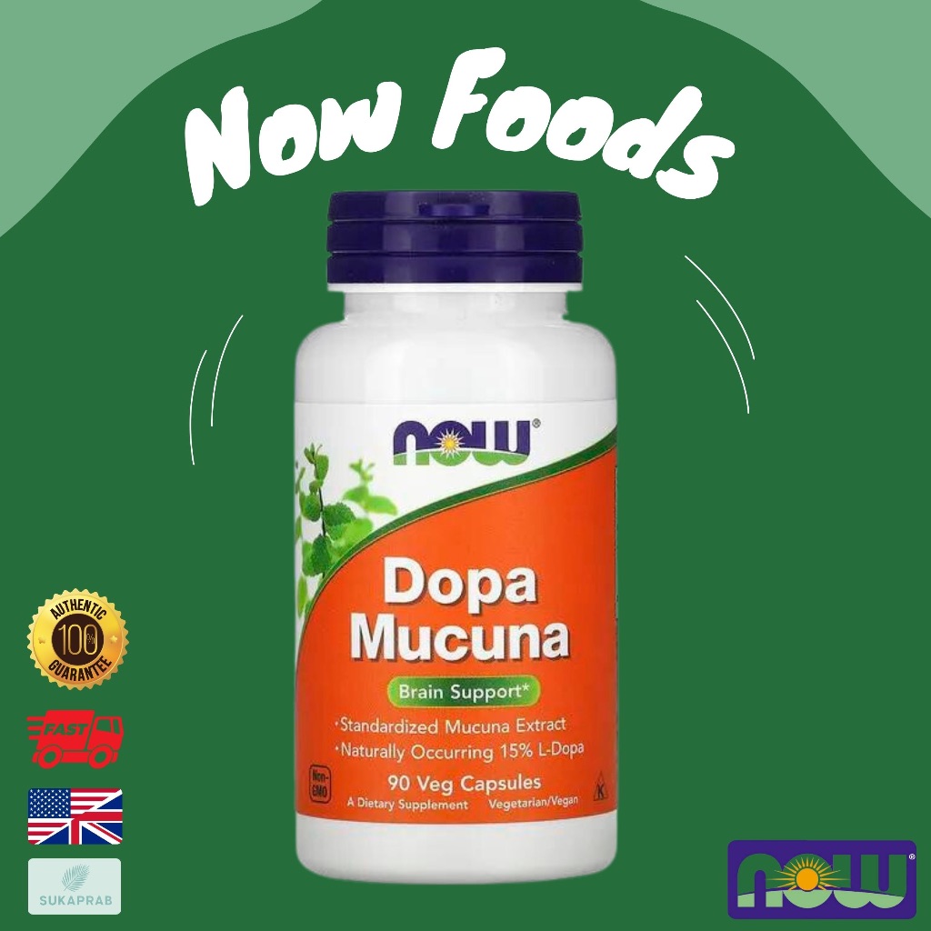 พร้อมส่ง NOW Foods Dopa Mucuna 90 Veg Capsules