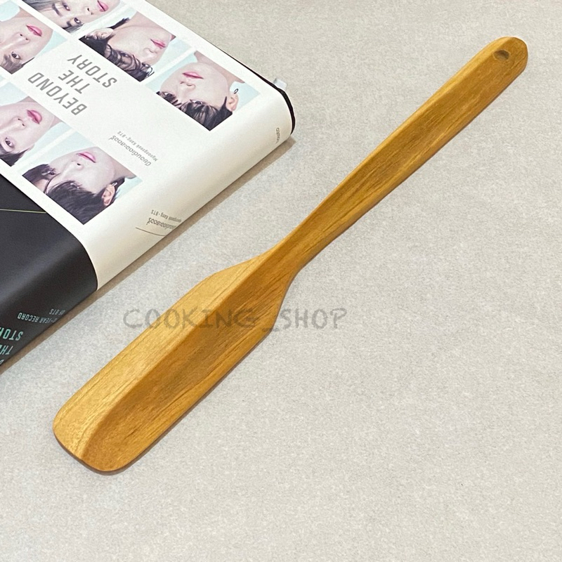 ไม้พายไม้สัก กวนขนม ส่ายข้าว  กว้าง 4.5 x ยาว 38 cm