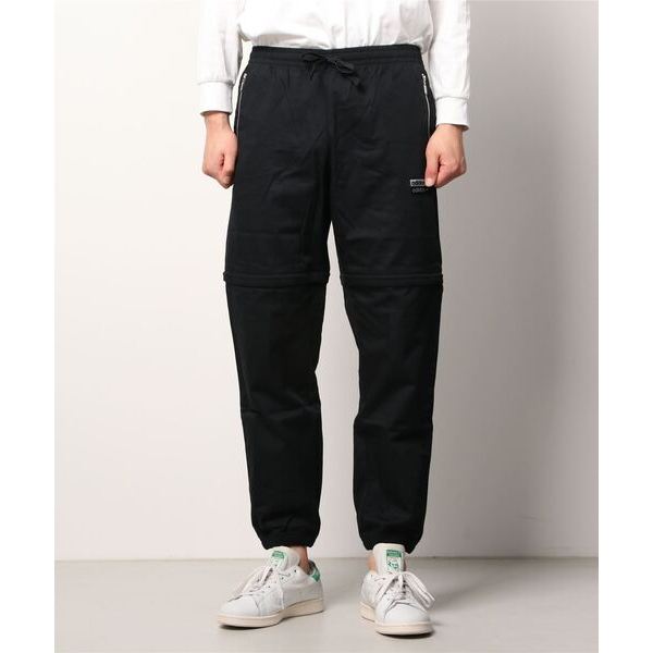 ADIDAS - R.Y.V. COTTON TWILL TWO-IN-ONE TRACK PANTS "BLACK" (Size M)