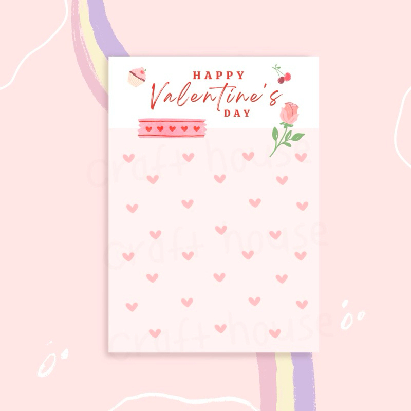 Valentine's แผ่นรองสินค้า แพ็ค 25 แผ่น 6.5x9 cm น่ารักทุกลาย (Not food grade) - รูปที่ 4