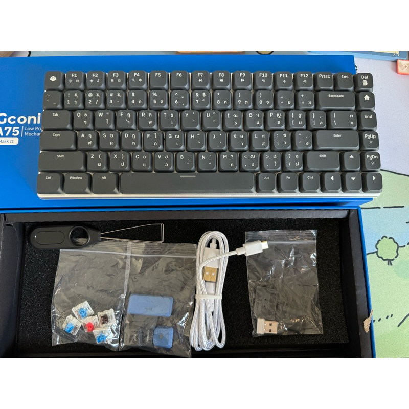มือสอง Gconic A75 MK II Ultra Slim Mechanical Keyboard + Keycap