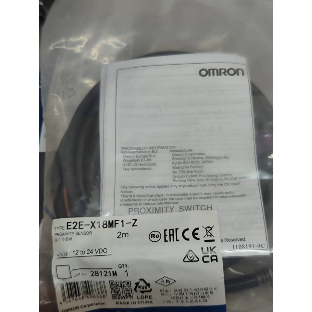 สวิตช์เซนเซอร์พร็อกซิมิตี้ E2E-X2D2-M3G E2E-X3D1-M1G E2E-X18MF1-Z E2E-X18MF1 E2B-M18KS08-M1-C1 E2E-X