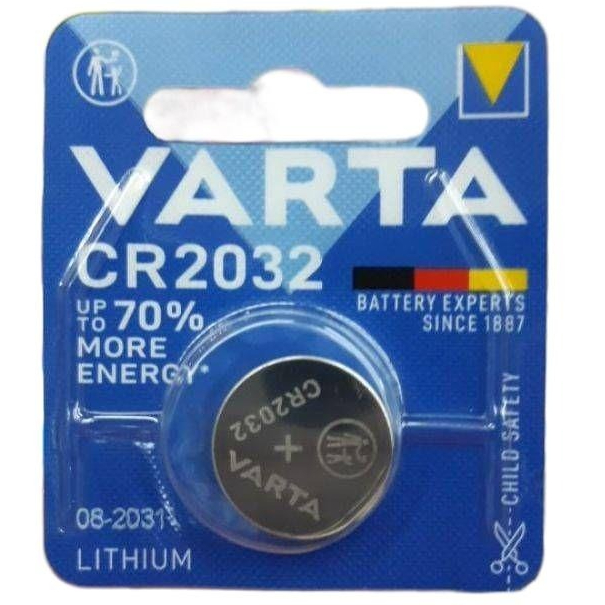 Varta CR2032 ถ่านรีโมท Lithium 3V แพคเดี่ยว จำนวน 1 ก้อน แบรนด์เยอรมัน ของแท้ ของใหม่