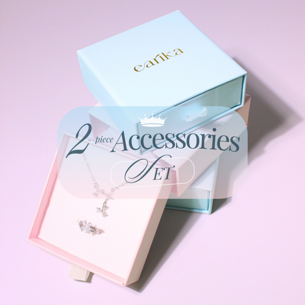 earika.earrings -  2 piece accessories set เซ็ตเครื่องประดับ  2 ชื้น เงินแท้ เหมาะสำหรับคนแพ้ง่าย (ไ
