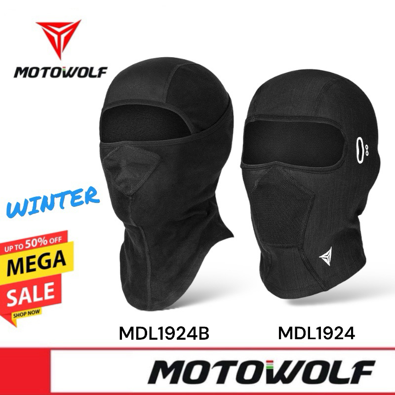 MOTOWOLF MDL1924B/1924 Winter Head Cover โม่ง ผ้าคลุมศีรษะสำหรับใส่ในฤดูหนาว