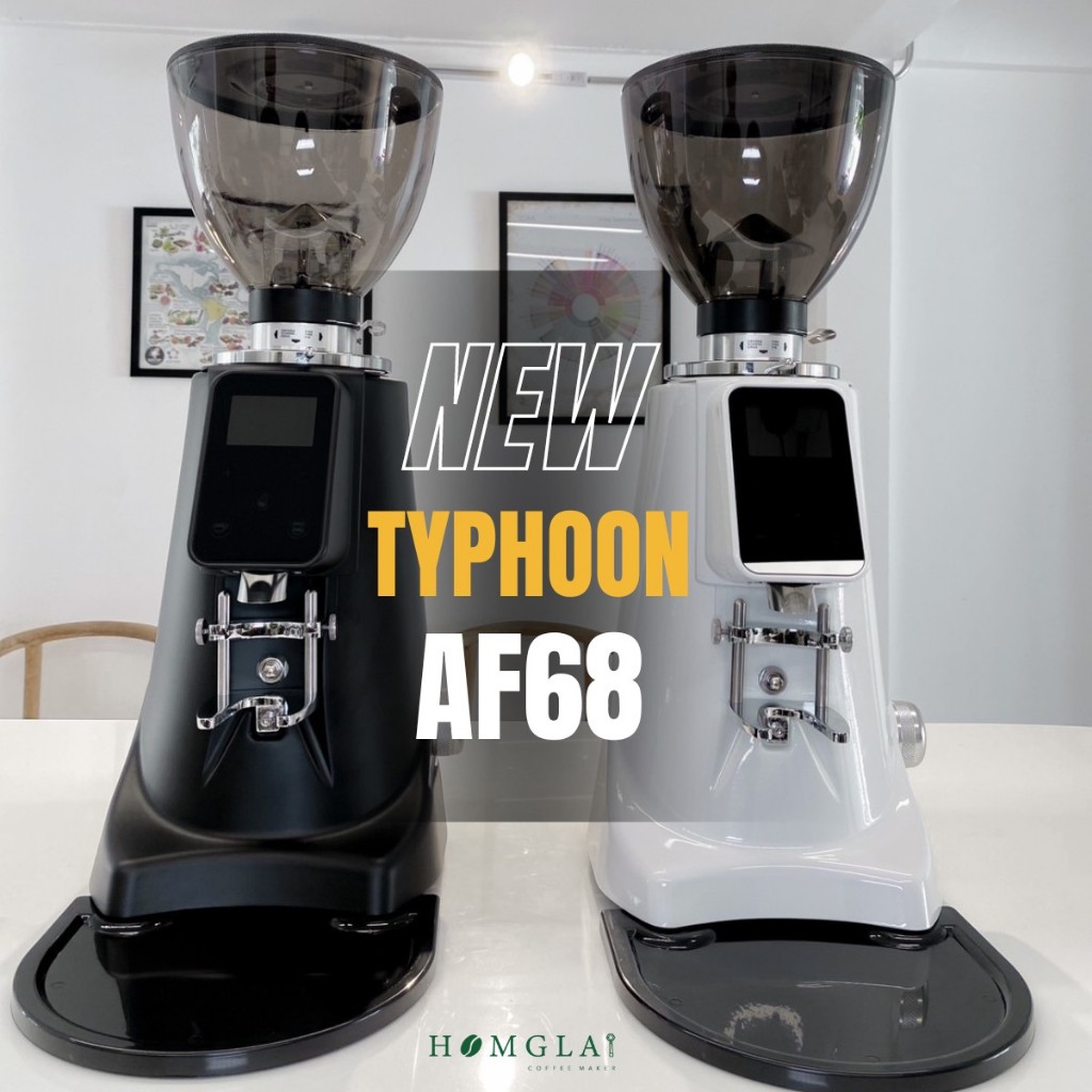 เครื่องบดกาแฟ Typhoon AF68  ฟันบด titanium 68mm flat burrs มอเตอร์ขนาดใหญ่ บดได้เงียบและไวกว่า ได้ผง