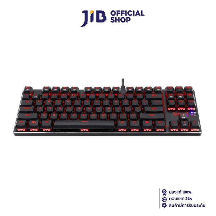 WIRELESS KEYBOARD (คีย์บอร์ดไร้สาย) REDRAGON MAHORAGA K590 (BLACK) (OUTEMU LOW PROFILE RED SWITCH - 