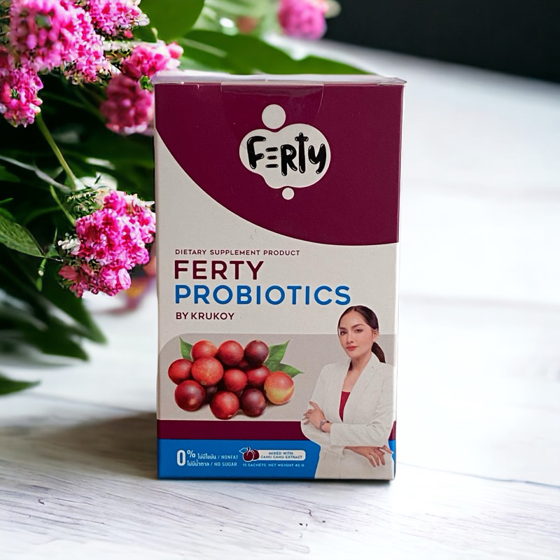 Ferty Probiotics โพรไบโอติกส์ By KruKoy จุลินทรีย์ 9 สายพันธุ์ แบคทีเรียตัวดี