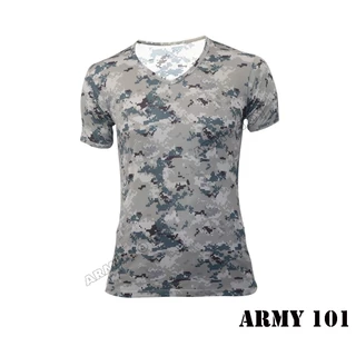 เสื้อยืด เสื้อซับใน ผ้านาโน ผ้ามัน คอวี เจ้าหน้าที่ พนักงาน ข้าราชการ ทหาร ตำรวจ ลายพราง ดำ ขาว BV