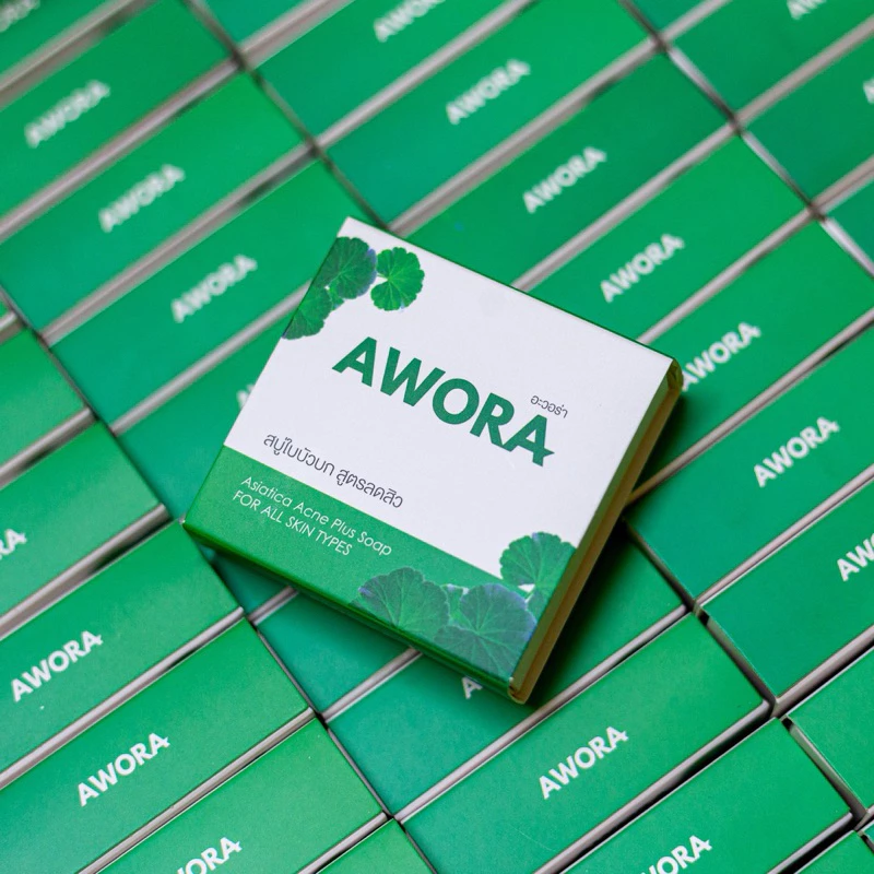 สบู่ใบบัวบก อะวอร่า สบู่สมุนไพรลดสิว ขนาด 80g และ 30g thumbnail 8