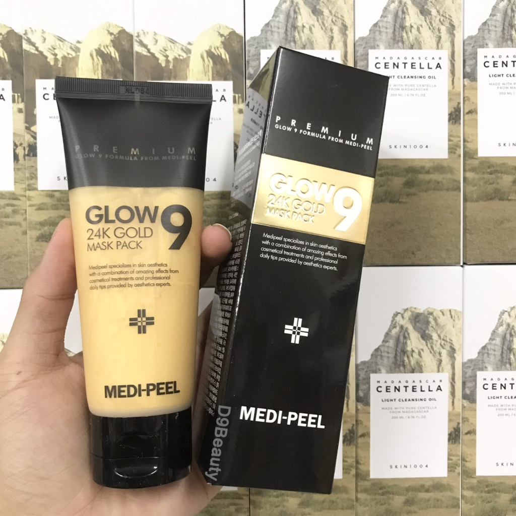 🔥 [SALE Exp: 2025.11] MEDI-PEEL Glow9 24K Gold Mask Pack 100ml มาส์กทองคำขจัดสิ่งสกปรก