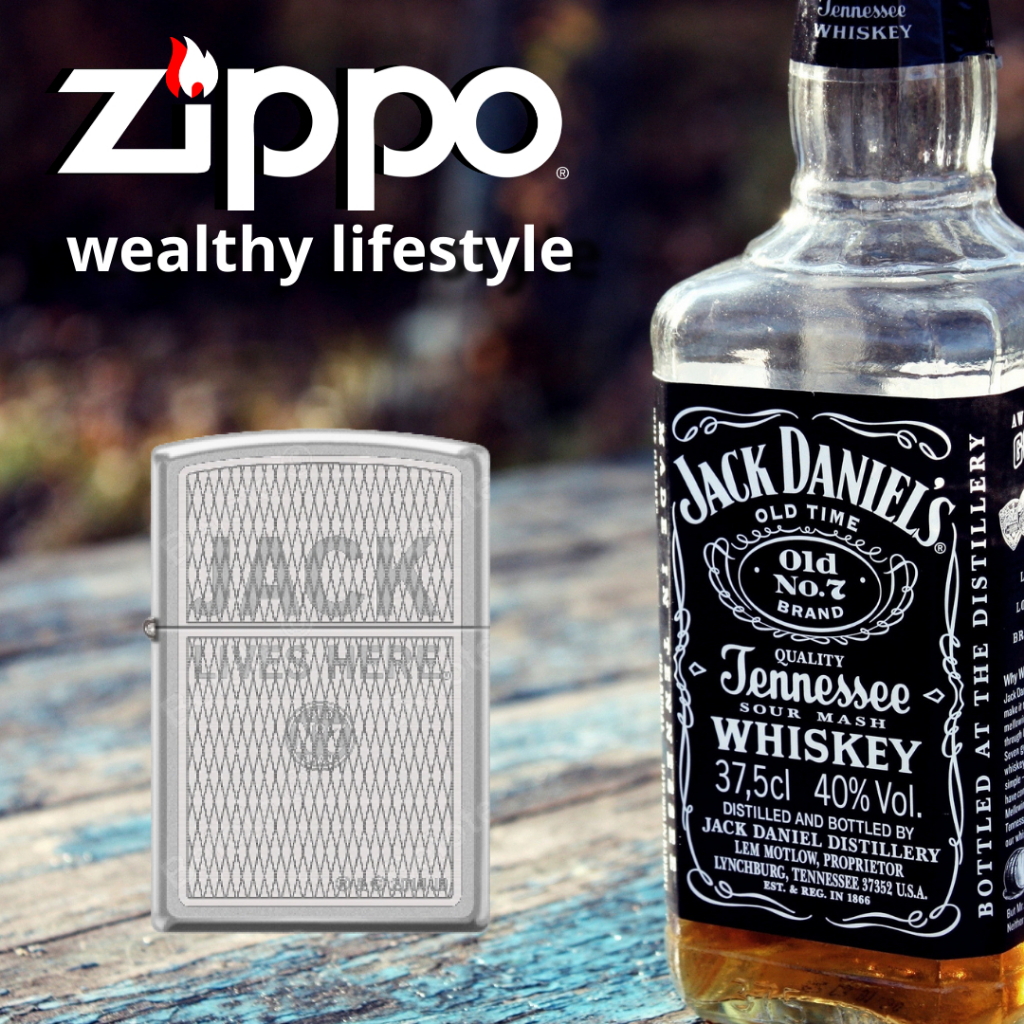 Zippo Jack Daniel's Lives Here, 100% ZIPPO Original from USA, new and unfired. Year 2019