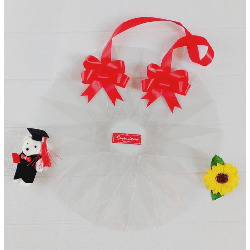 (แถมการ์ดฟรี) 💸พวงมาลัยซองเปล่า แบบกลม💸สำหรับใส่ธนบัตร งานรับปริญญา งานปัจฉิม💸 - รูปที่ 3